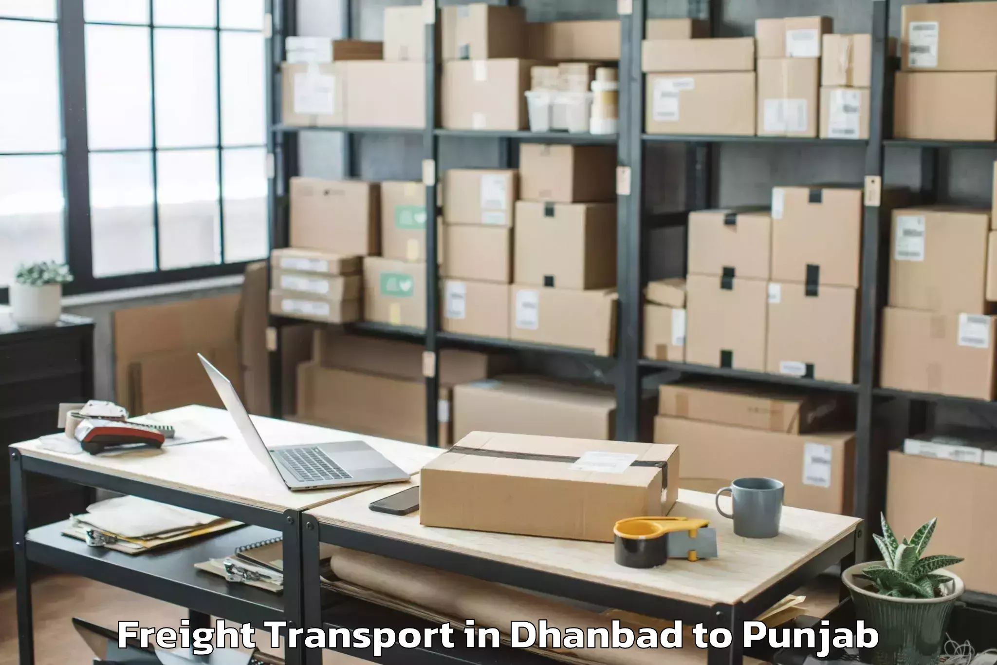 Top Dhanbad to Sardulgarh Freight Transport Available